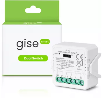 GISE Smart Module Διπλού Ρελέ WiFi Tuya GDS-WF