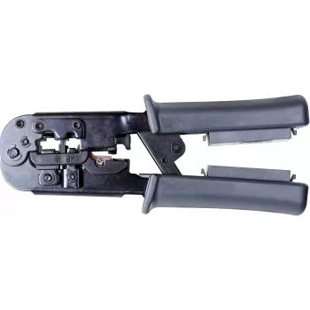 Getfort Πρέσα δικτυακών καλωδίων 8P8C/RJ-45, 6P6C/RJ-12, 6P4C/RJ-11 με ενσωματωμένο tester