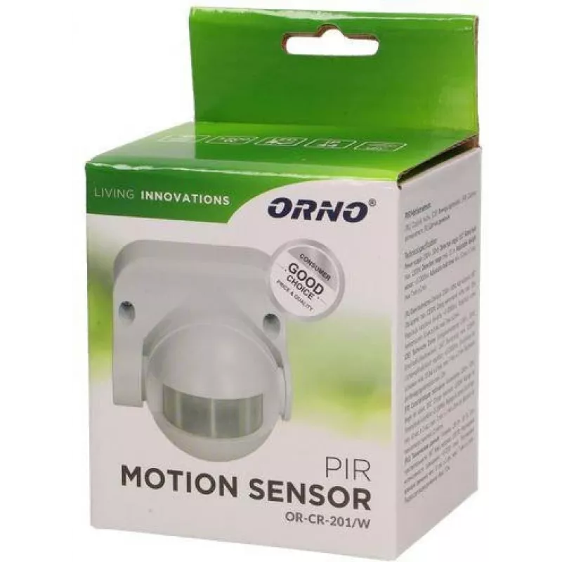 ORNO OR-CR-201/W Ανιχνευτής κίνησης PIR Λευκό