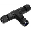ORNO OR-AE-13602 Σύνδεσμος T IP68, 3x4mm², 450V/25A, Μαύρο
