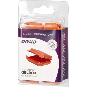 ORNO Προστατευτικό κουτί διακλάδωσης με gel IPX8, μικρό, συσκευασία blister, 4 τεμ. OR-SZ-8016/B4