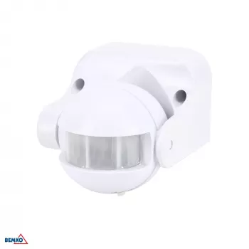 BEMKO Ανιχνευτής κίνησης PIR 1200W 180° Λευκό