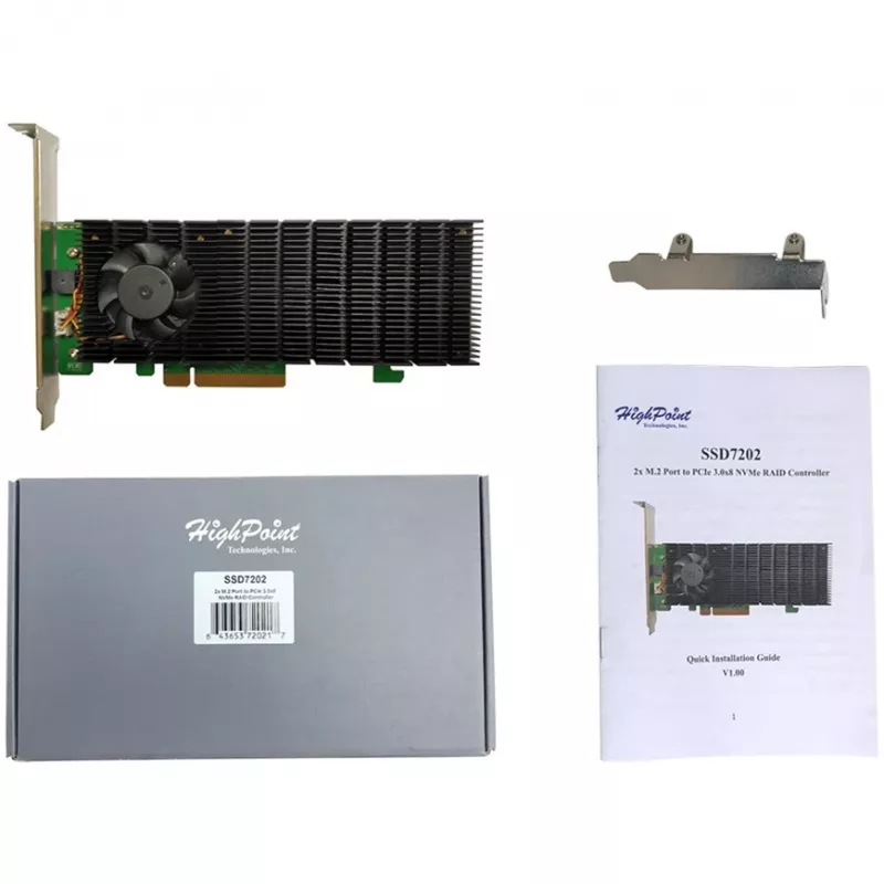HighPoint SSD7202 Ελεγκτής αποθήκευσης NVMe RAID