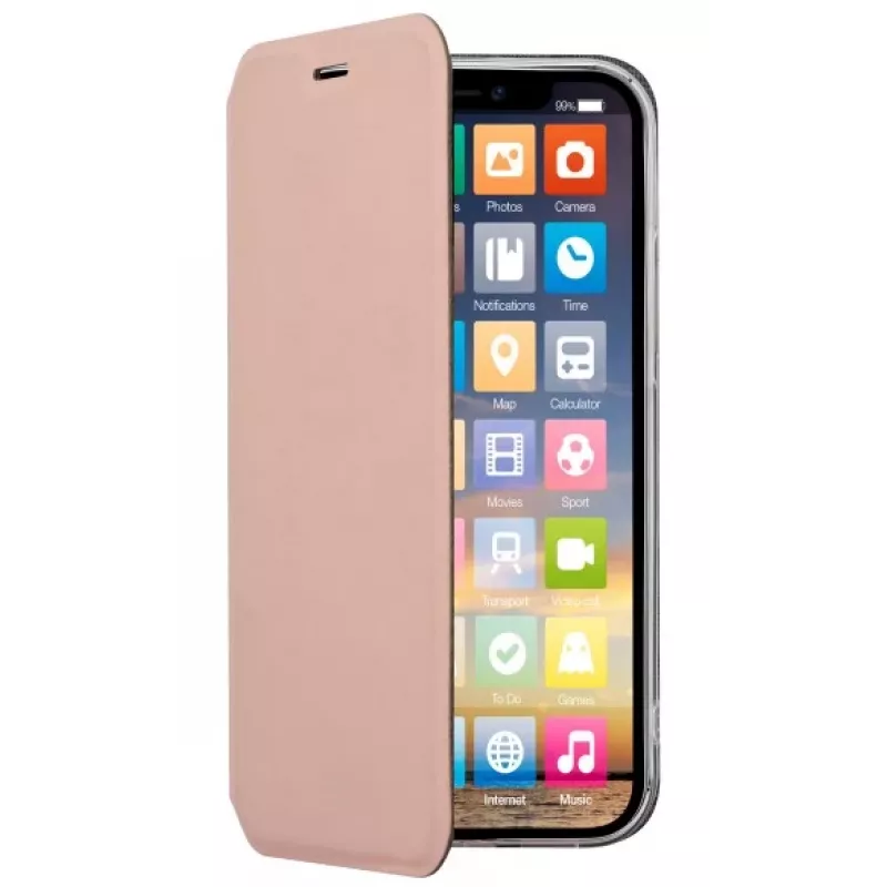 SCREENOR Clever Θήκη Πορτοφόλι για Apple iPhone 12 / 12 Pro - Ροζ