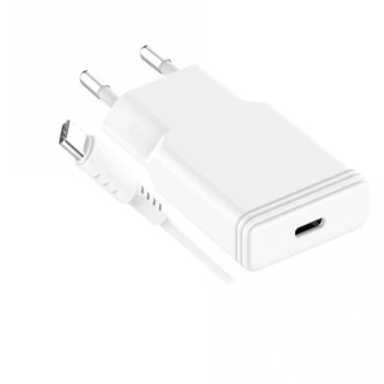 GRATEQ TAHKO 20W USB-C PD Φορτιστής Τοίχου Σετ με Καλώδιο USB-C σε Lightning 1,5m, Λευκό