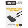 GRATEQ RAKKA ΦΟΡΤΙΣΤΗΣ 30W + ΚΑΛΩΔΙΟ 1.5M ΣΕΤ ΜΑΥΡΟ
