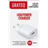 GRATEQ AJOS Φορτιστής USB-A 12W Λευκό