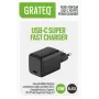 GRATEQ KURU GaN USB-C PD/PPS 45W Μαύρος Φορτιστής Τοίχου