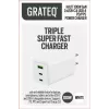 GRATEQ HALTI GaN PD/PPS 2xUSB-C/1xUSB-A 100W Φορτιστής Τοίχου Μαύρο