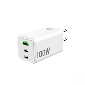 GRATEQ HALTI GaN PD/PPS 2xUSB-C/1xUSB-A 100W Φορτιστής Τοίχου Μαύρο