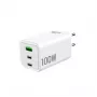 GRATEQ HALTI GaN PD/PPS 2xUSB-C/1xUSB-A 100W Φορτιστής Τοίχου Μαύρο