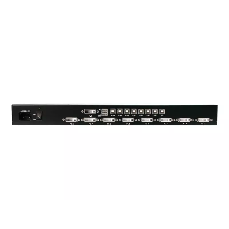 StarTech.com 8 Port 1U DVI USB KVM Switch - 8-θέσιο DVI-I / USB-B Switch για τοποθέτηση σε rack