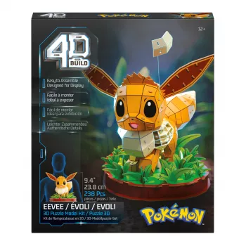 SPINMASTER 4D Build - Pokémon Eevee 3D Puzzle Model Kit (83 Τεμάχια)