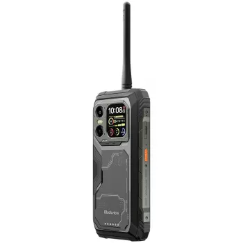 Blackview XPLORE 1 Walkie-Talkie 22 km 5G Ανθεκτικό τηλέφωνο 6,78 ιντσών FHD 2460x1080 120Hz + 2,01 ιντσών 296x240 12+256 GB MTK Dimensity 7050 Octa-Core 2,4 GHz Κάμερα 50+64+20 MP νυχτερινή όραση 20000 mAh NFC Gorilla Glass 5 Android 15 MIL-STD Μαύρο