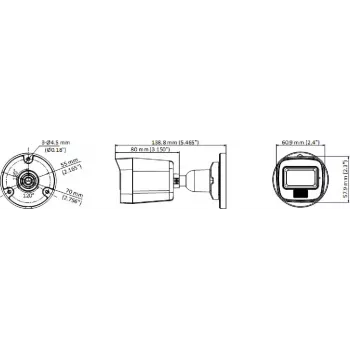 Hikvision DS-2CE16K0T-LPFS 3K 4-in-1 Bullet Κάμερα με φακό 2,8mm και λευκό φως
