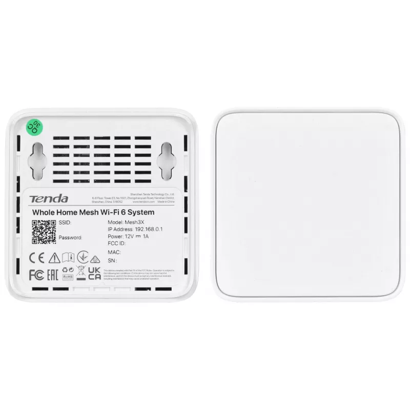 Tenda EX3 (2 τεμ.) Dual-Band Wi-Fi 6 Mesh σύστημα AX1500 Λευκό