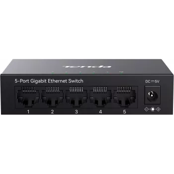 Tenda TEG1005M 5-Port Gigabit Ethernet Switch Desktop Πλαστικό Αθόρυβο