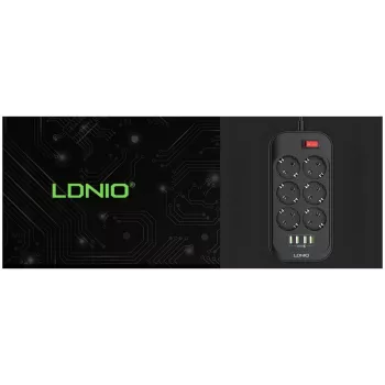 LDNIO SE6403 Πολύπριζο, 6 πρίζες + 4 USB