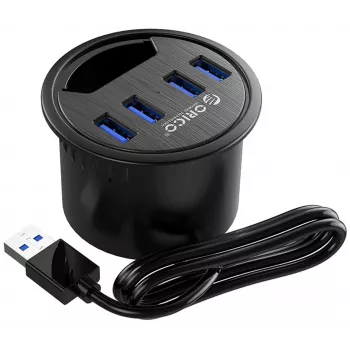 ORICO 4-Port USB 3.0 Hub USB-A 5Gbps Μαύρο