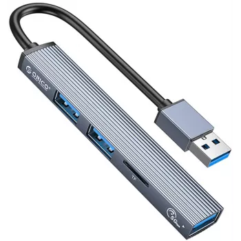 ORICO USB 3.0 4-Port USB-A Hub, 5Gbps, Μαύρο