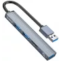 ORICO USB 3.0 4-Port USB-A Hub, 5Gbps, Μαύρο
