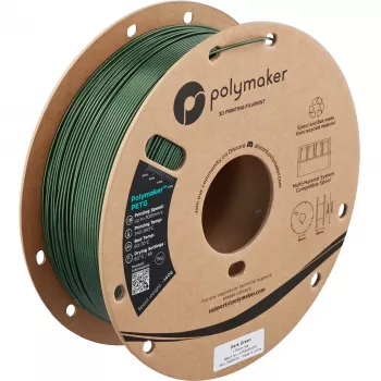 Polymaker PETG νήμα 3D εκτυπωτή, 1,75 mm, 1 kg, σκούρο πράσινο (PB05016)