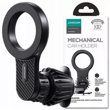 Joyroom JR-ZS355 MagSafe μαγνητική βάση αυτοκινήτου για iPhone, κλιπ αεραγωγού, μαύρο