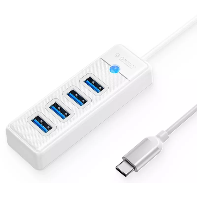 ORICO PW4U-C3-015-WH-EP USB-C Hub 4x USB-A 3.2 Gen 1 λευκό