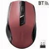 UGREEN MU006 ασύρματο οπτικό ποντίκι 2.4GHz / Bluetooth 5.0 4000 DPI - κόκκινο