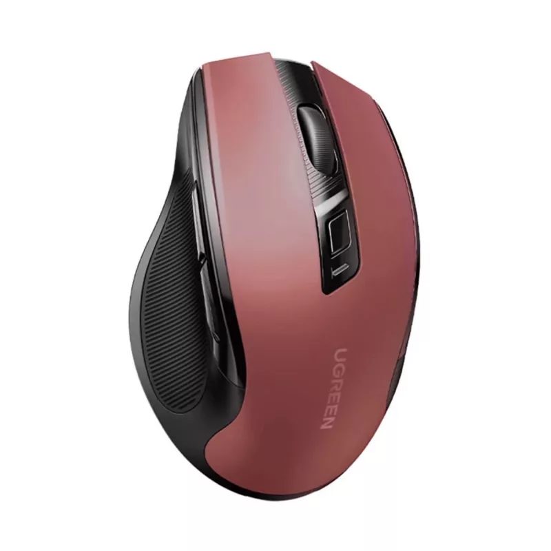 UGREEN MU006 ασύρματο οπτικό ποντίκι 2.4GHz / Bluetooth 5.0 4000 DPI - κόκκινο