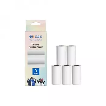 G&G Θερμικό χαρτί 5 ρολά 57 x 30 mm 6,6 m μήκος (21690)