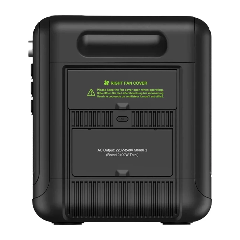 FOSSIBOT F2400 2400W Σταθμός φόρτισης, μαύρο
