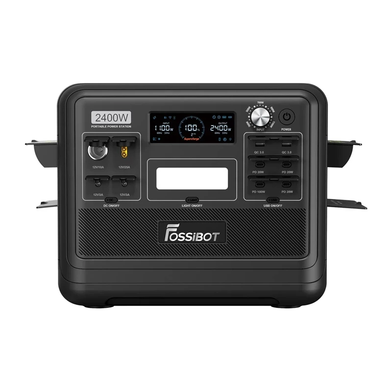 FOSSIBOT F2400 2400W Σταθμός φόρτισης, μαύρο
