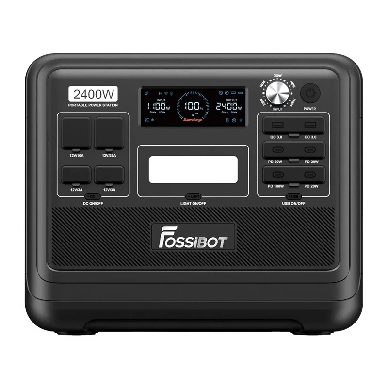 FOSSIBOT F2400 2400W Σταθμός φόρτισης, μαύρο