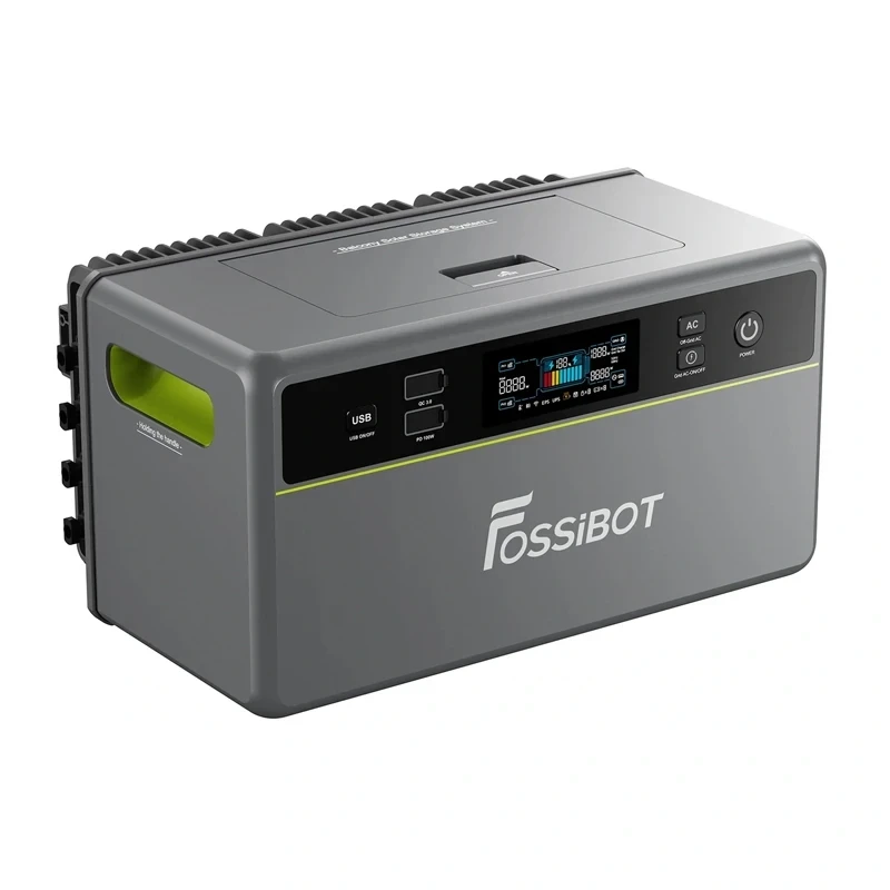 FOSSIBOT FBP1200 1200W Φορητός σταθμός ενέργειας (πράσινο)