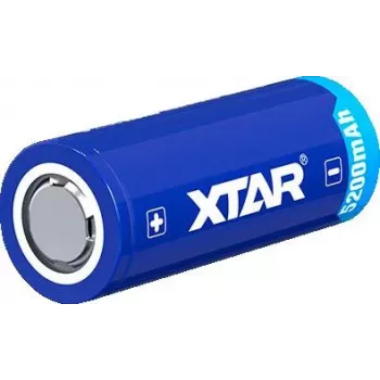 XTAR 26650 3,7 V 5200 mAh Προστατευμένη μπαταρία Li-Ion (Button Top)