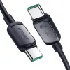 Joyroom USB-C σε USB-C Καλώδιο γρήγορης φόρτισης S-CC100A141B 120cm 60W 5A μαύρο