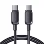 Joyroom USB-C σε USB-C Καλώδιο γρήγορης φόρτισης S-CC100A141B 120cm 60W 5A μαύρο