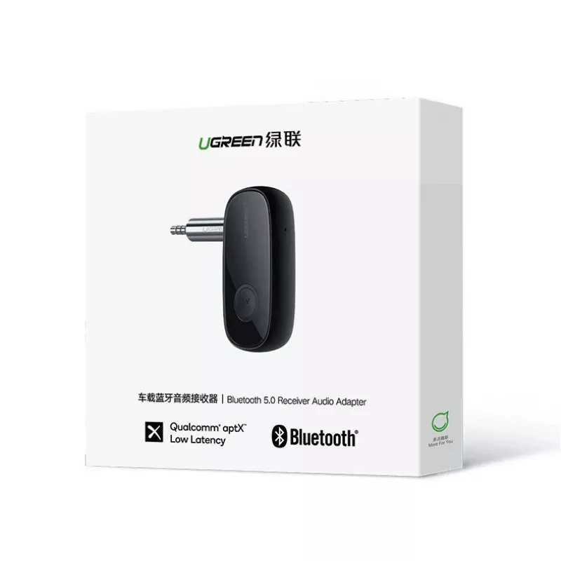 UGREEN Bluetooth 5.0 Δέκτης ήχου AUX aptX, aptX LL Mini Headphone Jack μαύρο (70304)