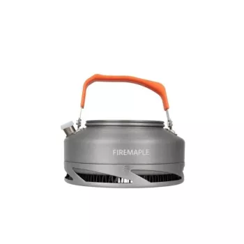 FIREMAPLE Σετ μαγειρικών σκευών κάμπινγκ 8 τεμ. με εναλλάκτη θερμότητας, σκληρό ανοδιωμένο αλουμίνιο, πτυσσόμενες λαβές, δίχτυ μεταφοράς