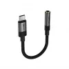 Acefast USB-C σε 3,5 mm J12 Προσαρμογέας ήχου μαύρος