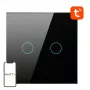 AVATTO TS02-EU-B2 έξυπνος διακόπτης φωτισμού WiFi 2 απλός μαύρος
