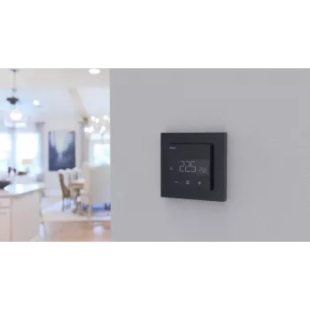 HEATIT WiFi6 Black Matt Θερμοστάτης Wi-Fi 3600W 16A