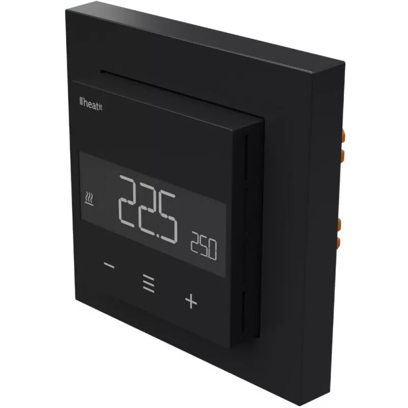 HEATIT WiFi6 Black Matt Θερμοστάτης Wi-Fi 3600W 16A