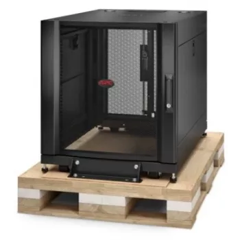 APC NetShelter SX 12U Θήκη rack διακομιστή 600mm x 900mm με πλαϊνά τοιχώματα Μαύρο Shock-Verpackung