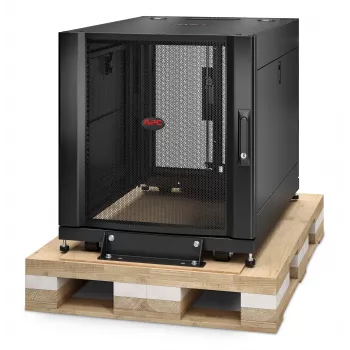 APC NetShelter SX 12U Θήκη rack διακομιστή 600mm x 900mm με πλαϊνά τοιχώματα Μαύρο Shock-Verpackung