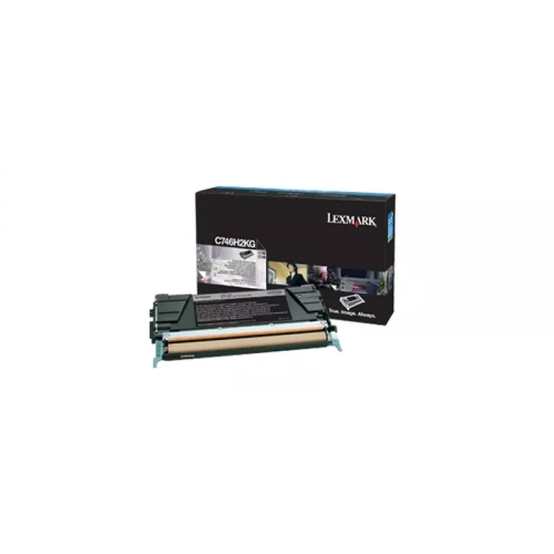 Lexmark Γνήσιος Μαύρος Τόνερ Υψηλής Απόδοσης (C746H2KG)
