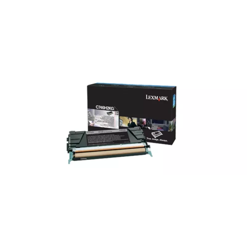 Lexmark Γνήσιος Μαύρος Τόνερ Υψηλής Απόδοσης (C746H2KG)