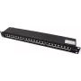 VALUE Patch Panel 19 inch Cat6A/Class EA 24 Θύρες Θωρακισμένο Μαύρο