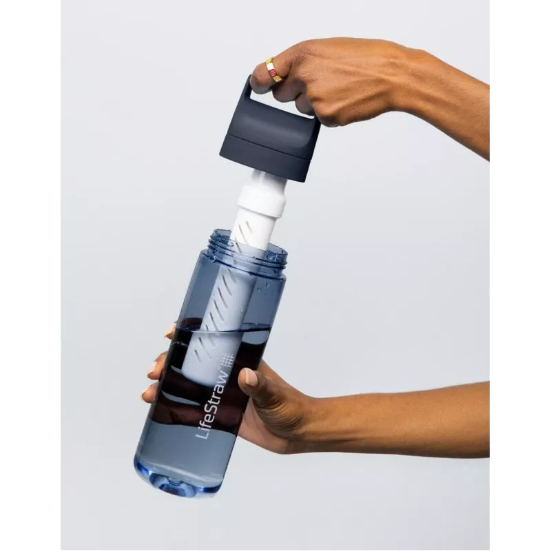 LifeStraw Go 2.0 Μπουκάλι Φίλτρου Νερού 22 oz (650 ml) - Ροζ Ανθός Κερασιάς